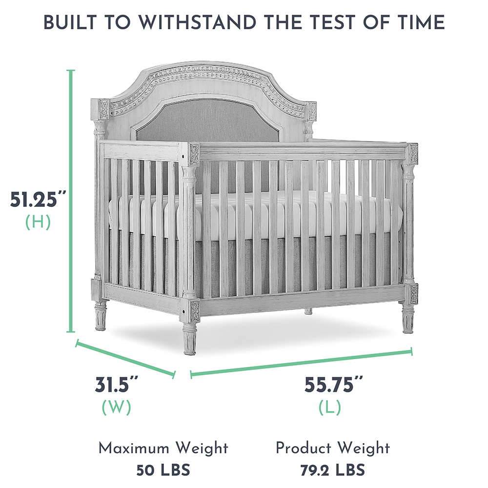 Julienne Crib 5 In 1 Convertible Crib Evolur