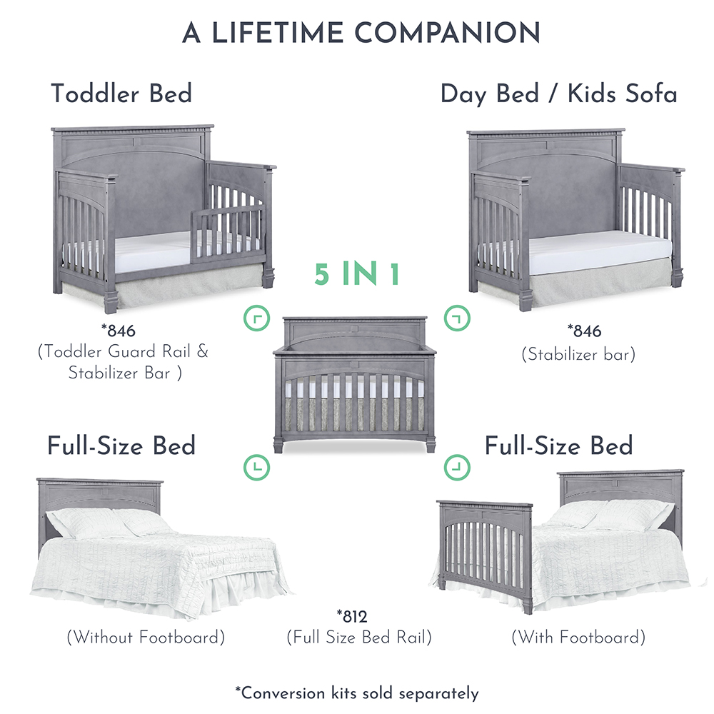 Evolur santa fe crib conversion kit on sale