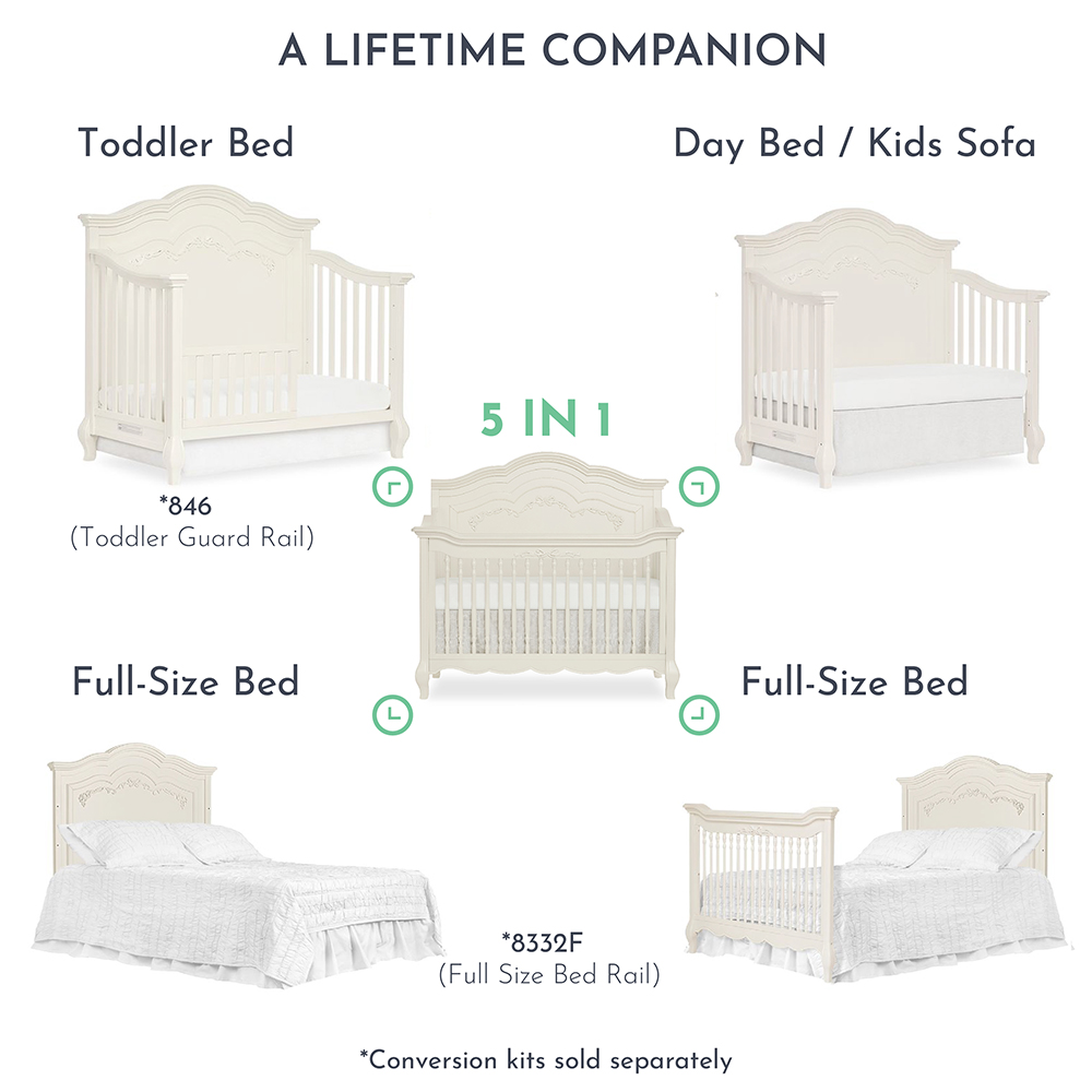 8322D AURORA Deluxe Edition Crib Evolur