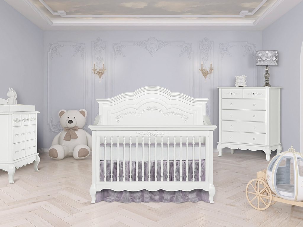 Aurora Crib 5 In 1 Convertible Crib Evolur