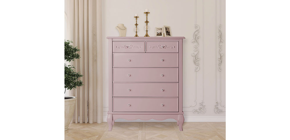 Evolur aurora dresser pink on sale